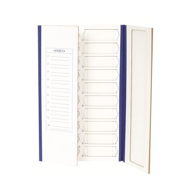 Cardboard Slide Folder, blue